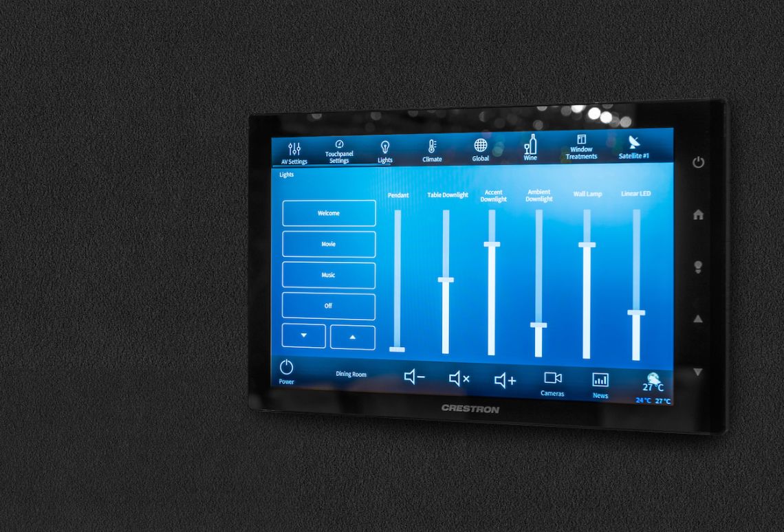 Smart home touch screen
